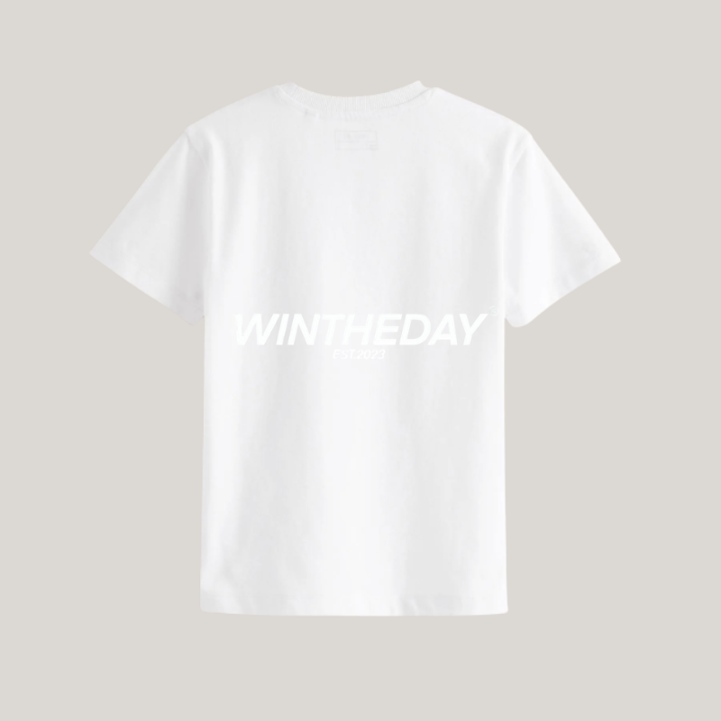 STUD WHITE ON WHITE TEE