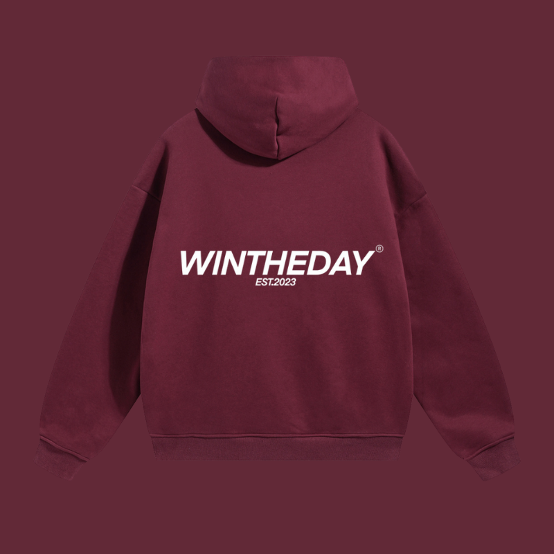 STUD DARK RED HOODIE