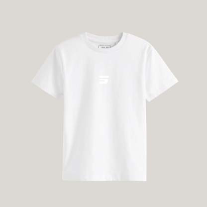 STUD WHITE ON WHITE TEE