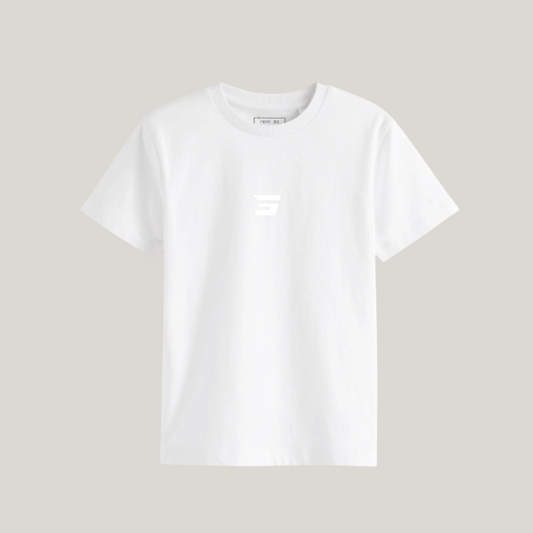 STUD WHITE ON WHITE TEE